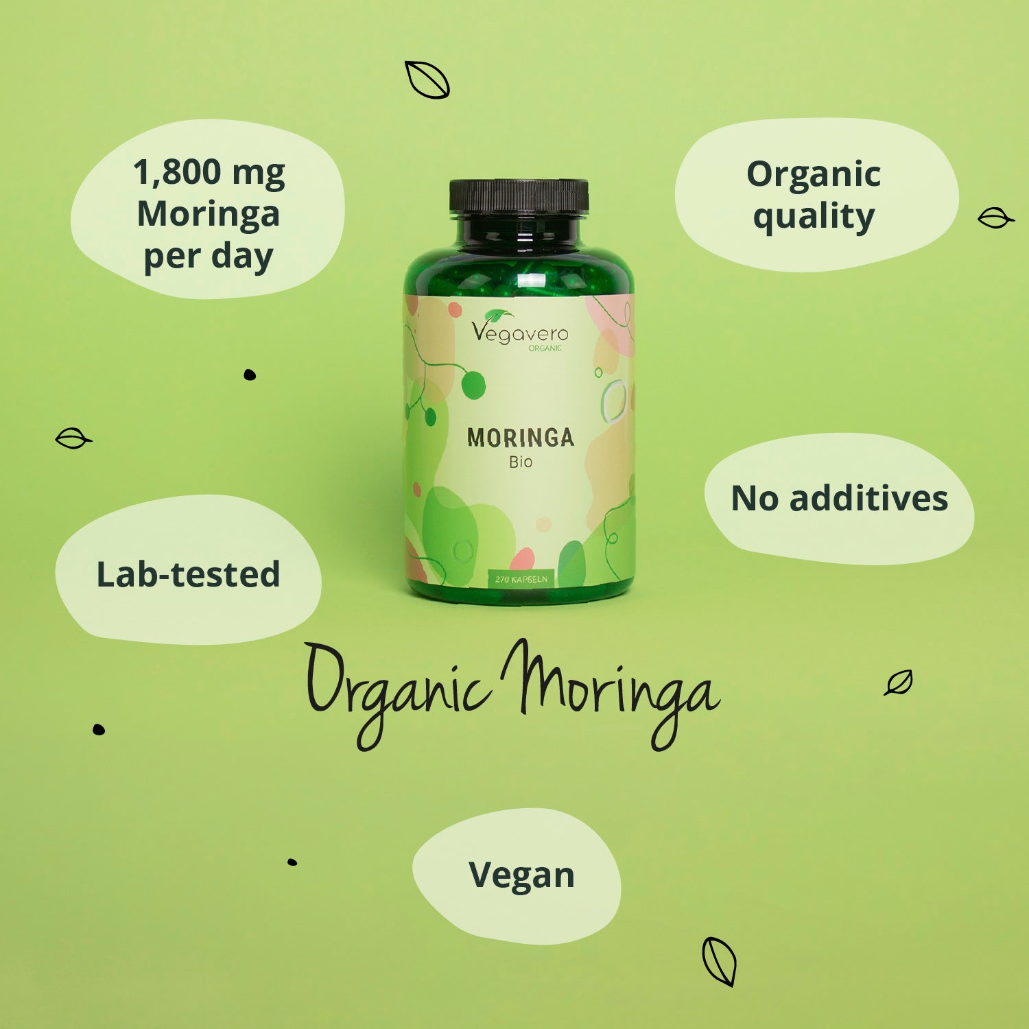 Moringa Oleifera Kapseln Bio