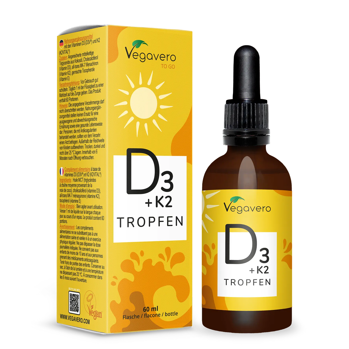 Vitamin D3 + K2 Tropfen