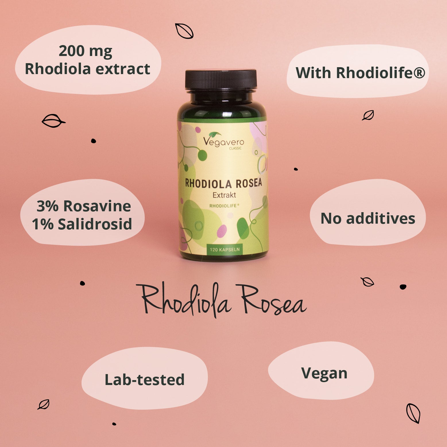 Rhodiola Rosea Extrakt Kapseln