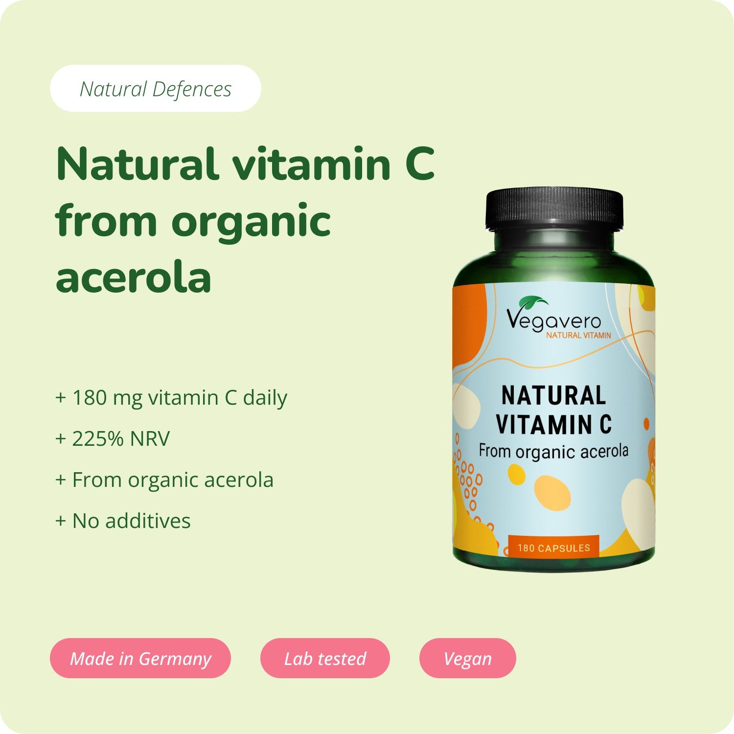 Natürliches Vitamin C Kapseln Bio