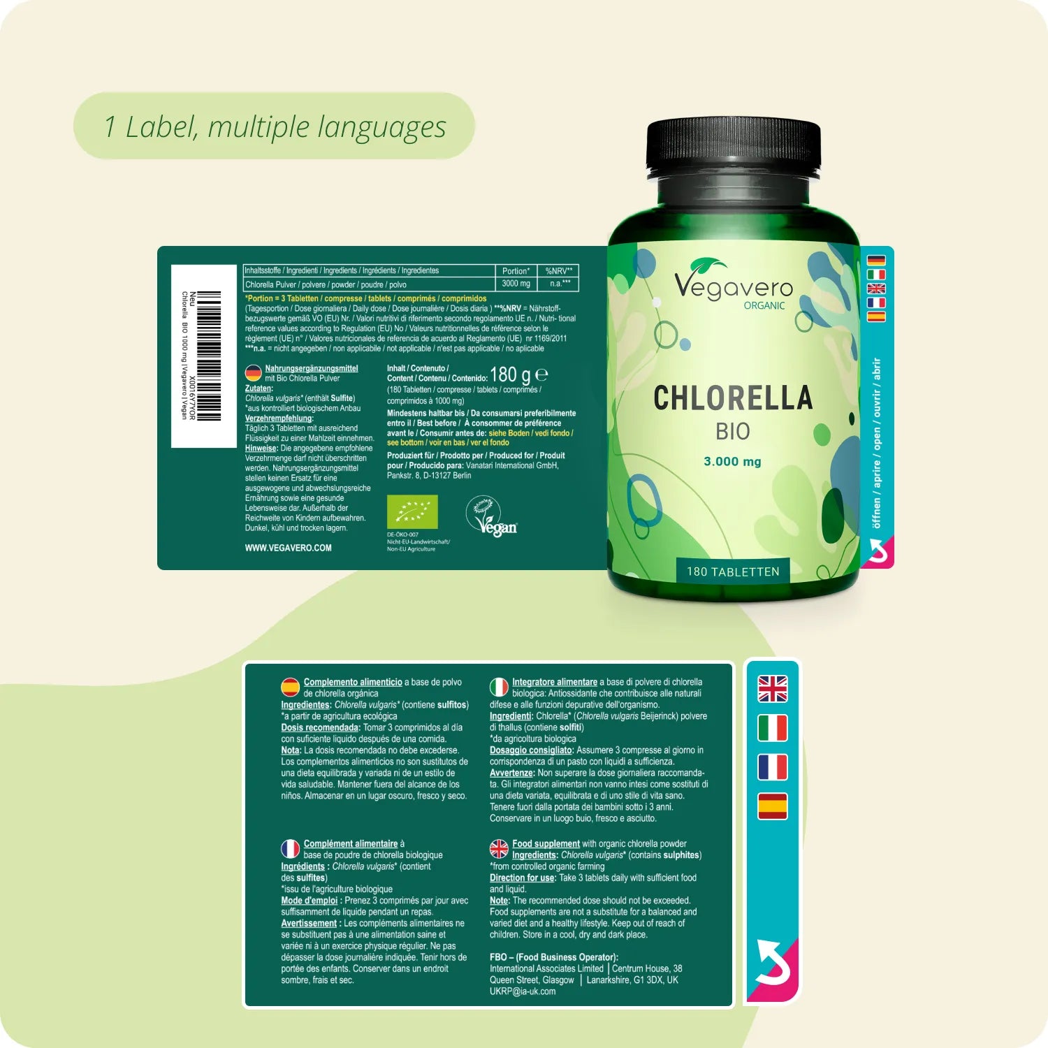 Chlorella Kapseln Bio