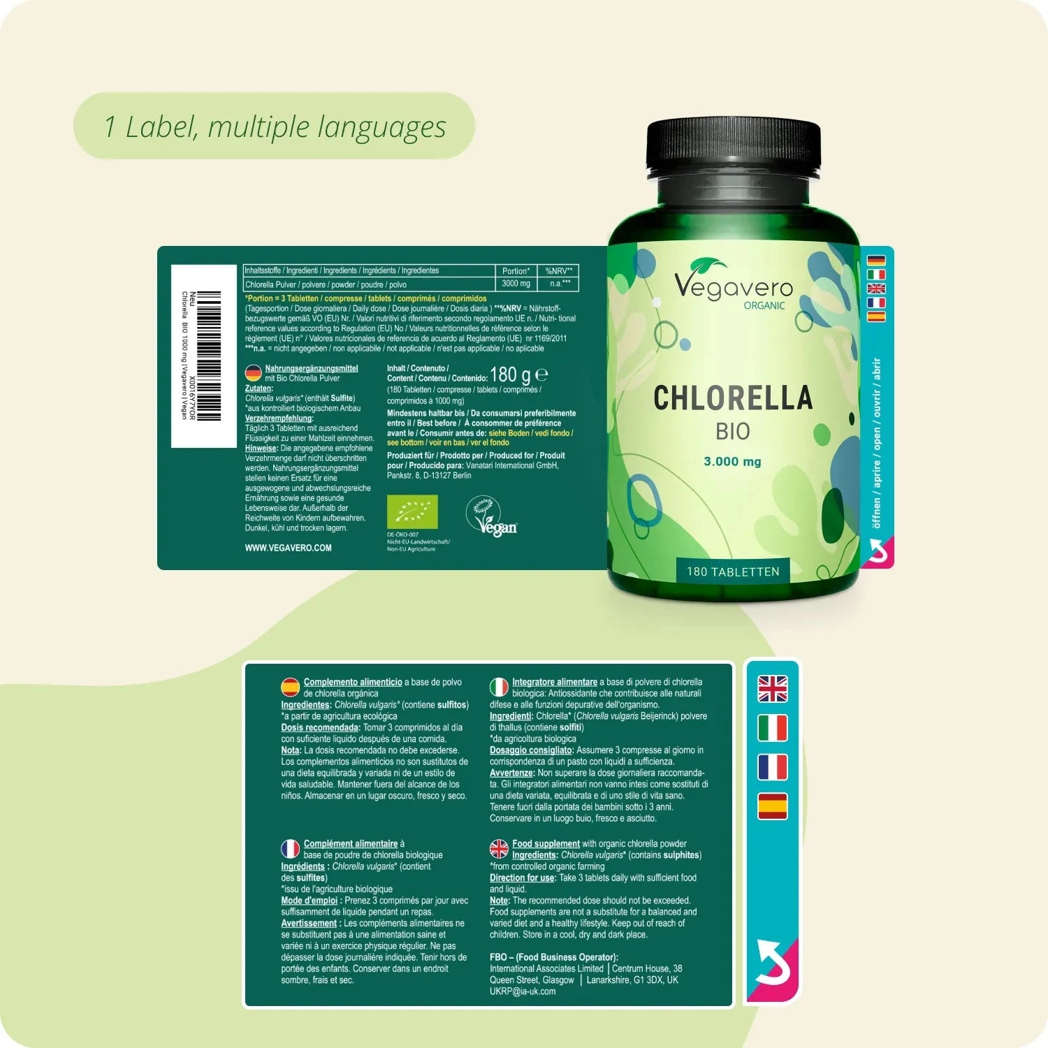 Chlorella Kapseln Bio