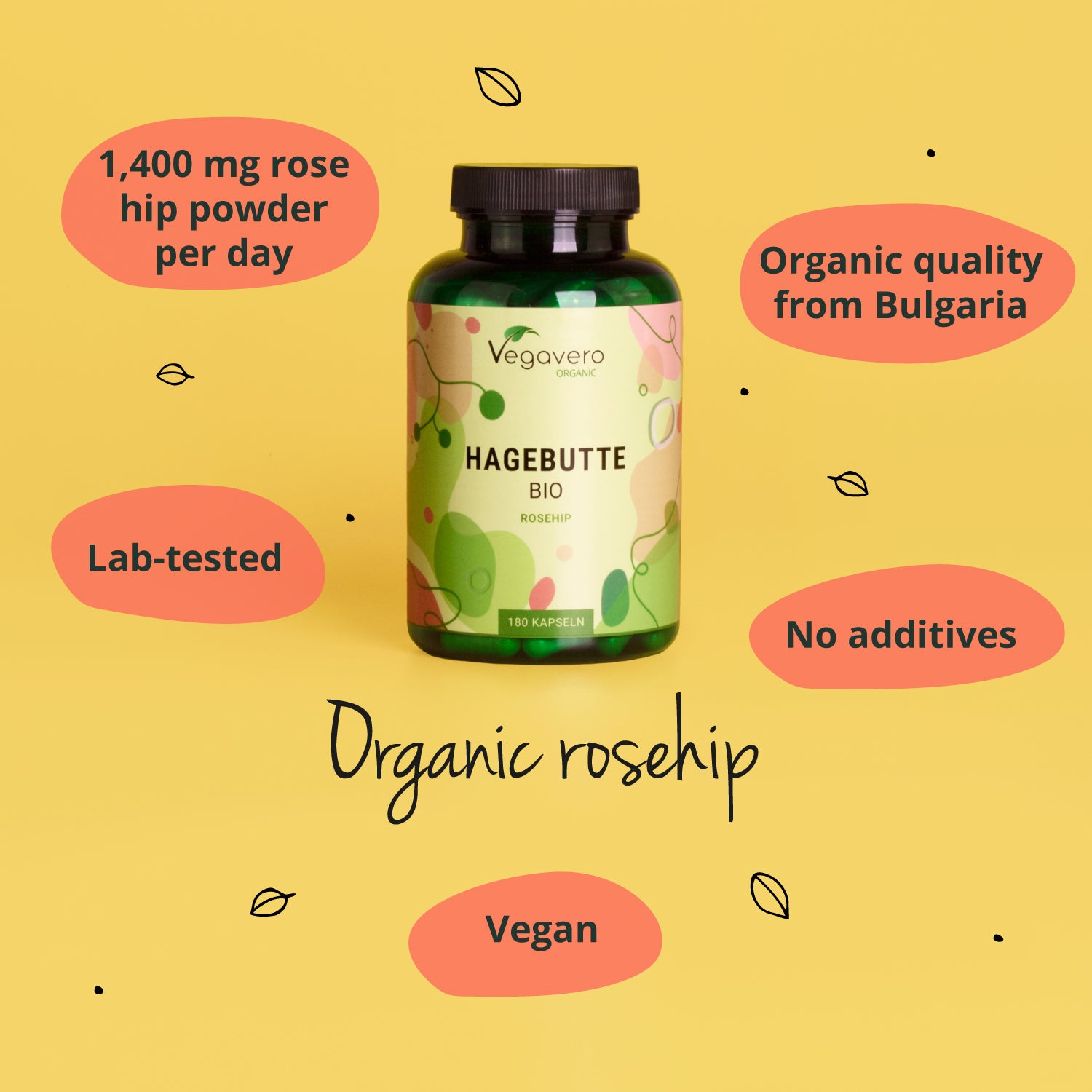 Hagebutte Kapseln Bio