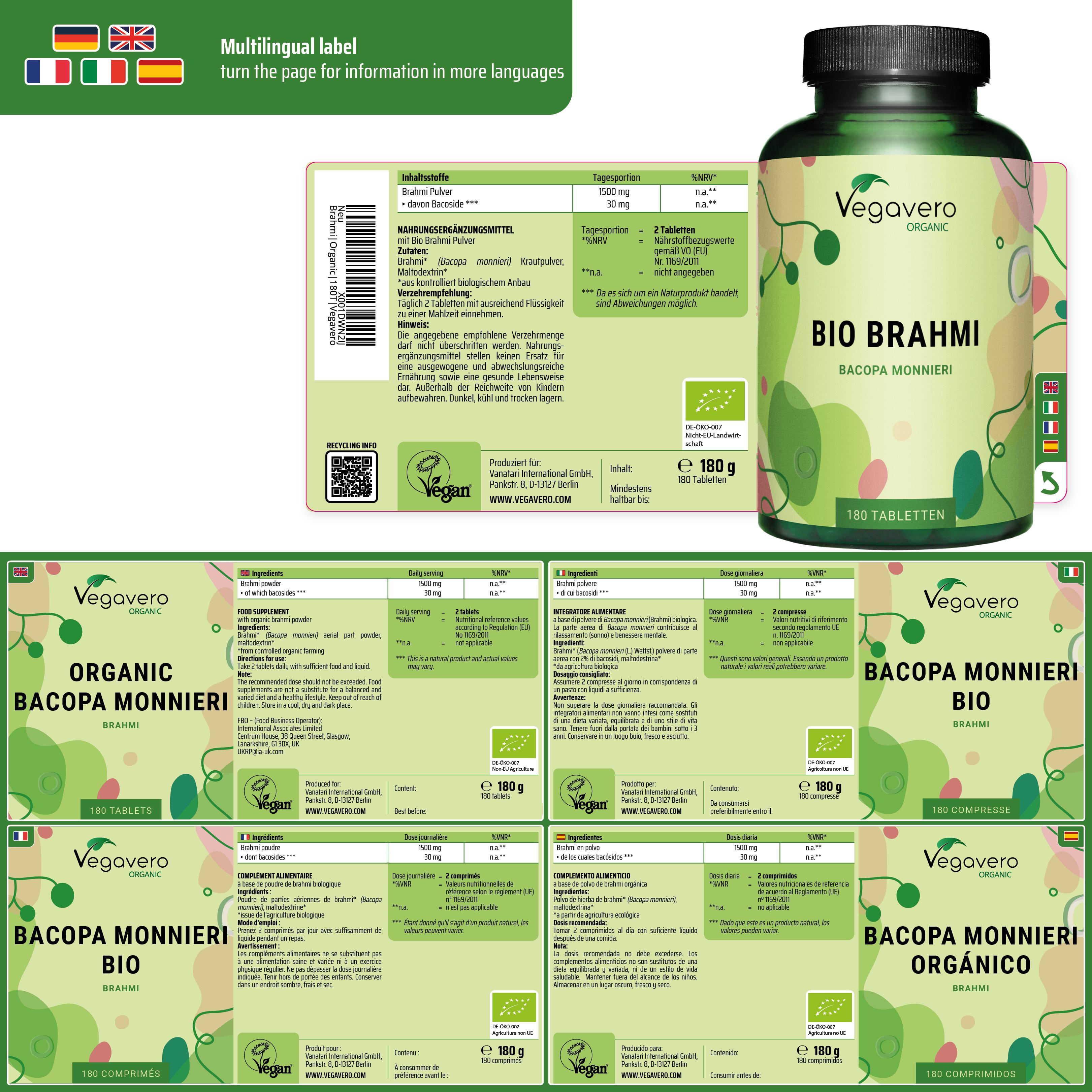 Brahmi Tabletten Bio