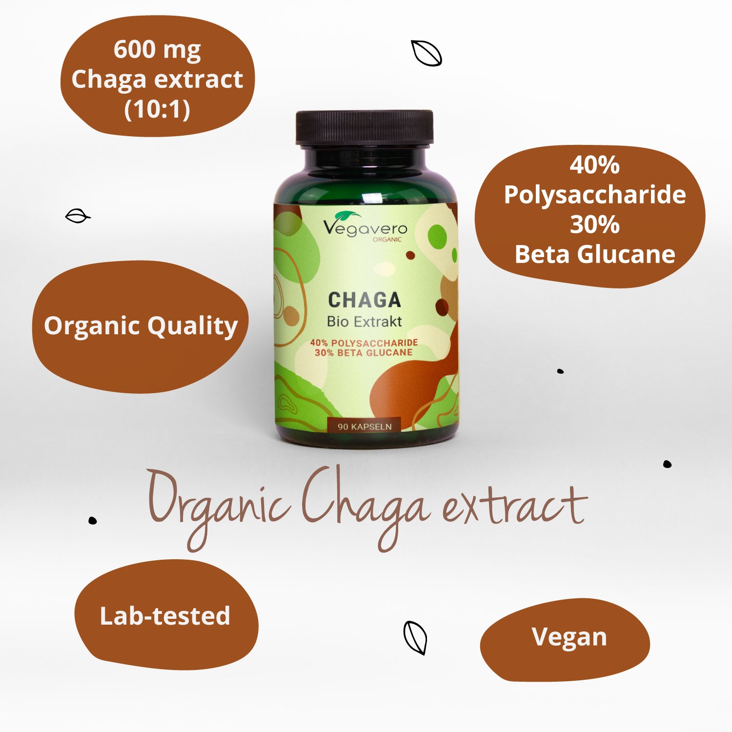 Chaga Extrakt Kapseln Bio