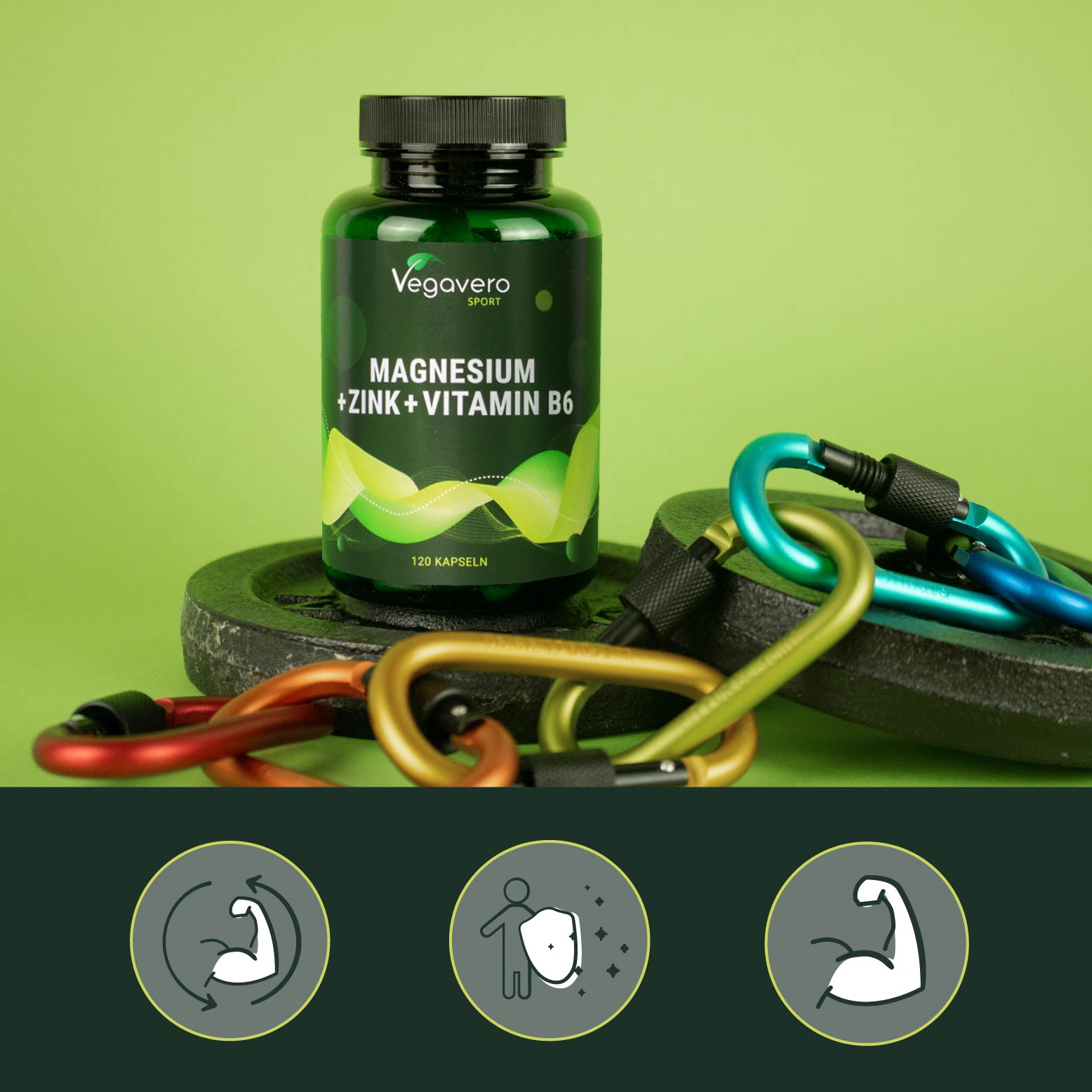 ZMA Kapseln: Zink + Magnesium + Vitamin B6