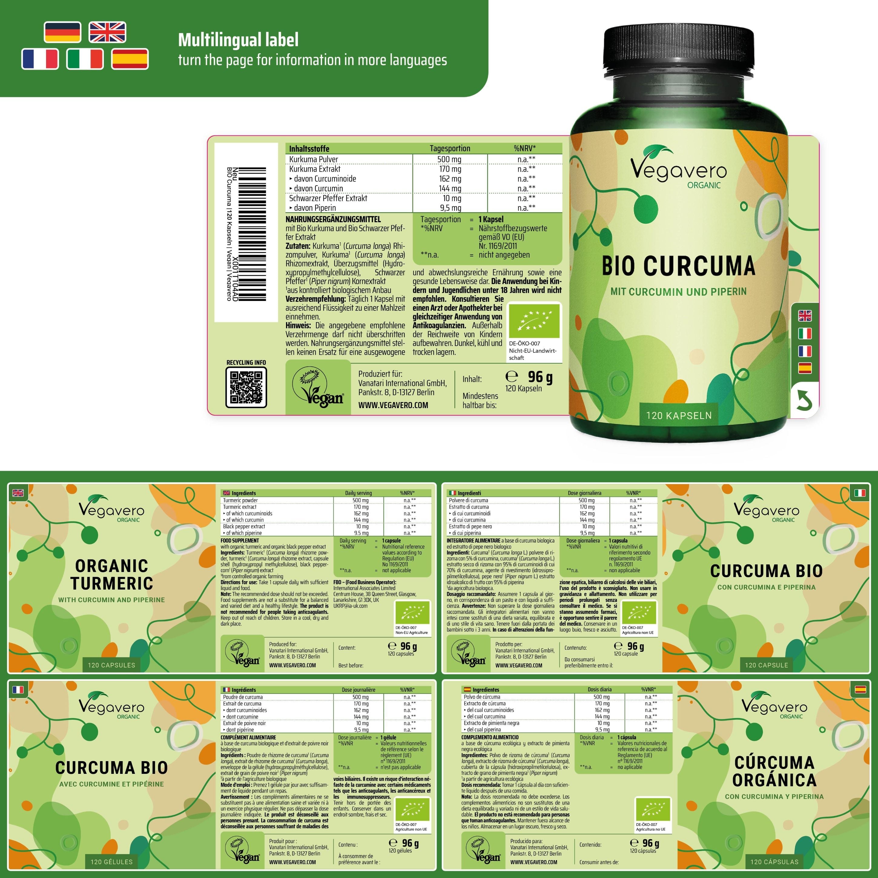 Kurkuma Kapseln Bio