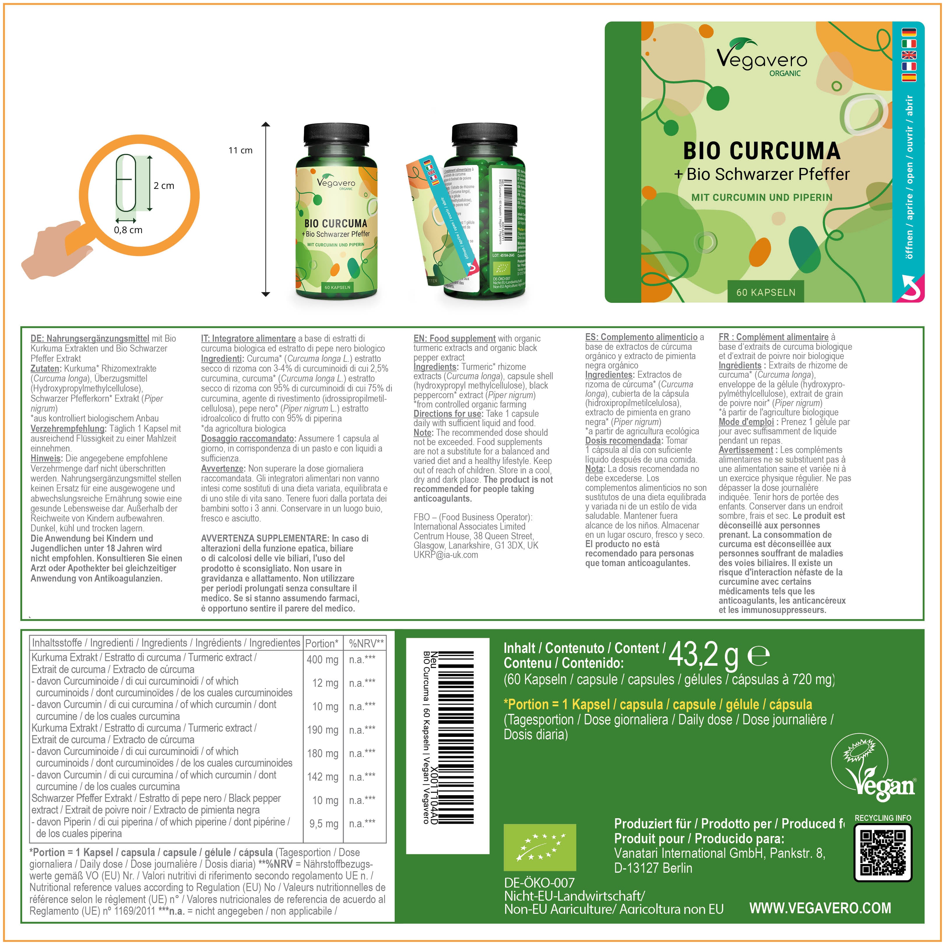 Kurkuma Kapseln Bio