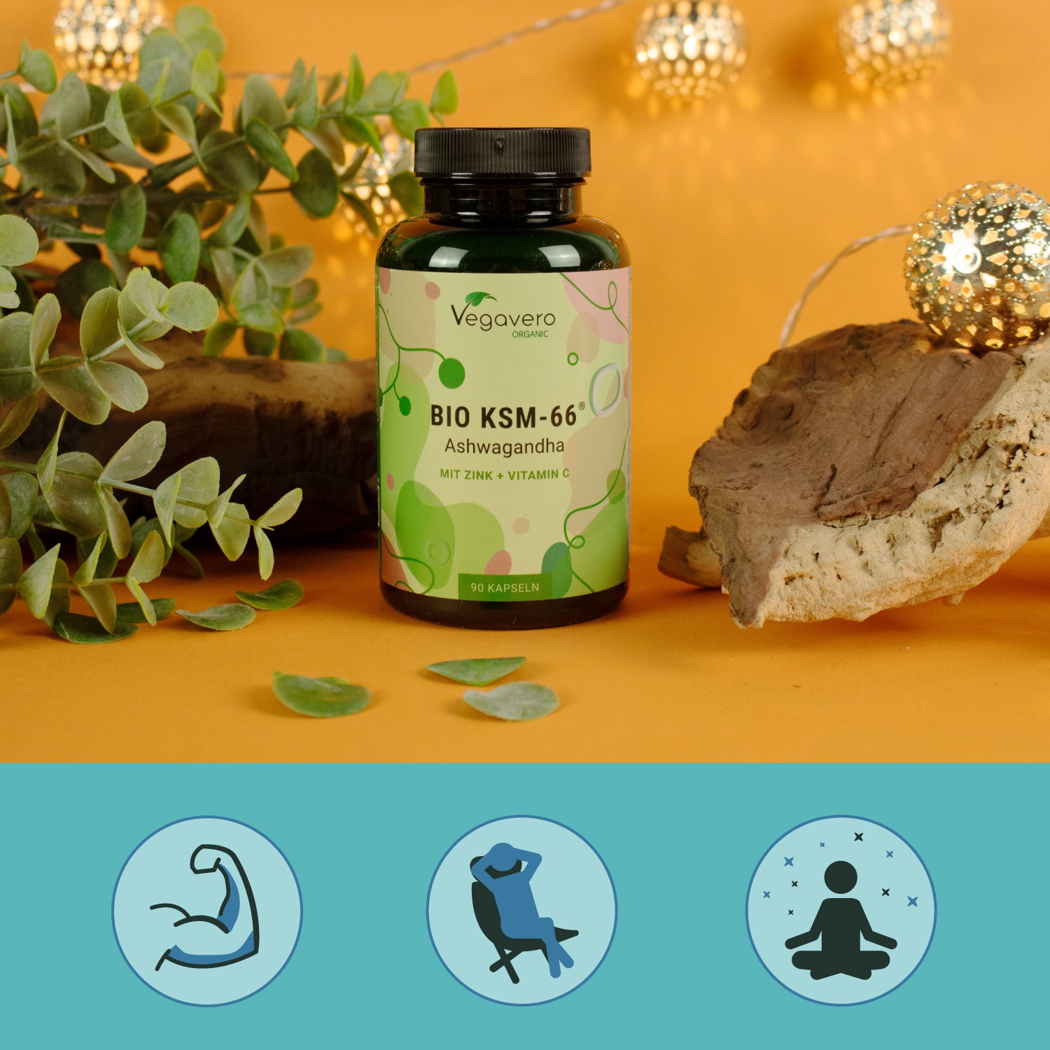 Ashwagandha KSM-66 Extract Capsules Organic