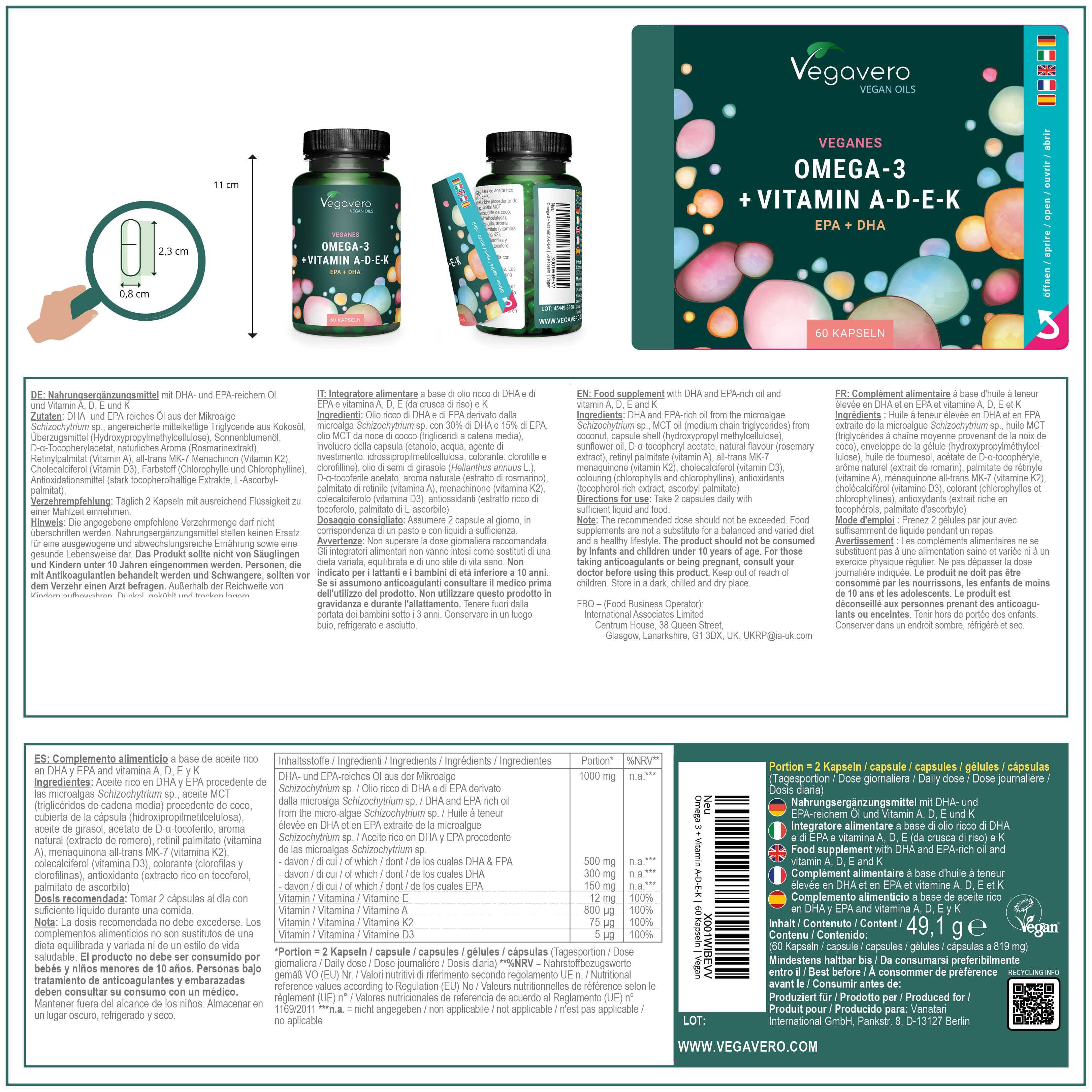 Omega 3 + ADEK Öl Kapseln