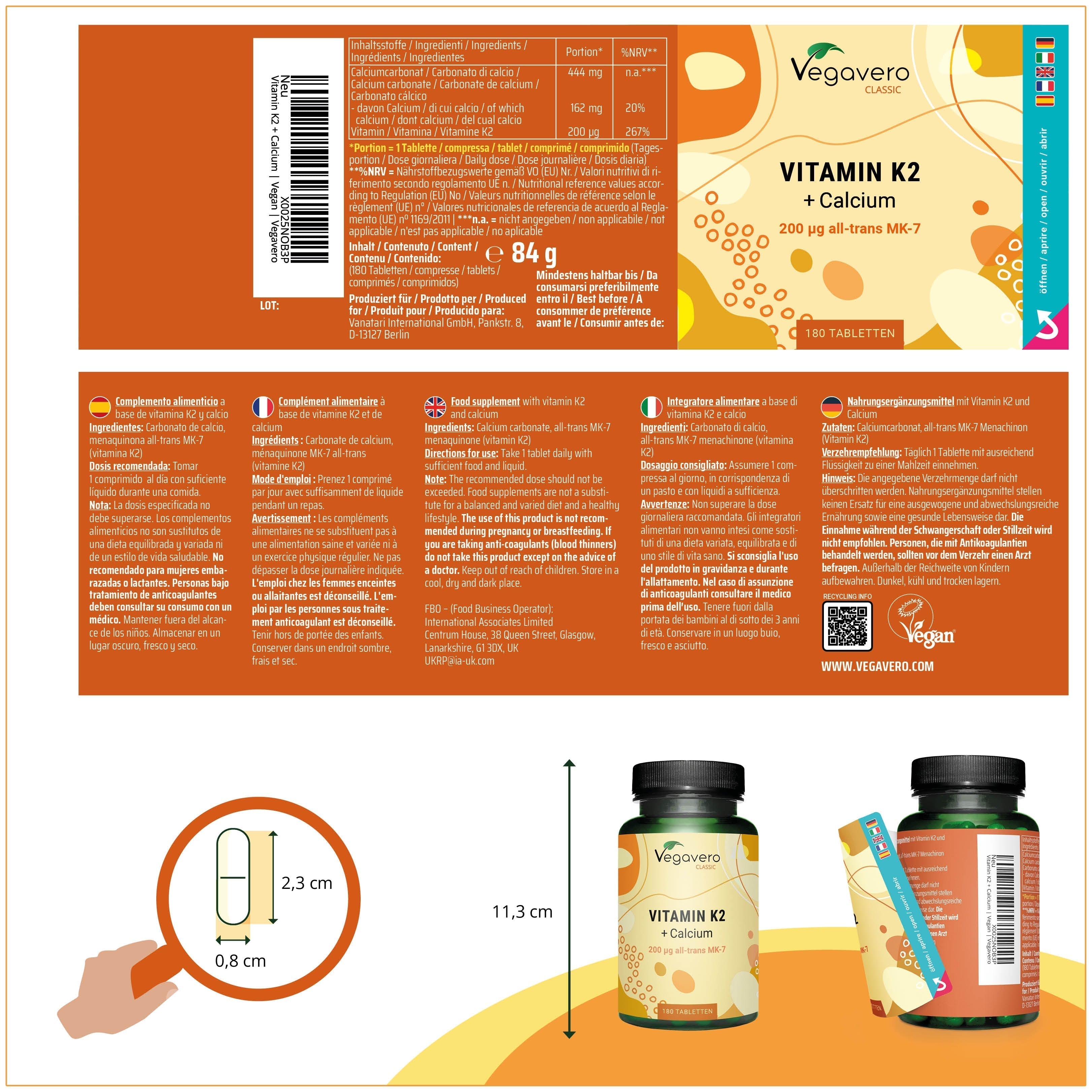 Vitamin K2 Tabletten