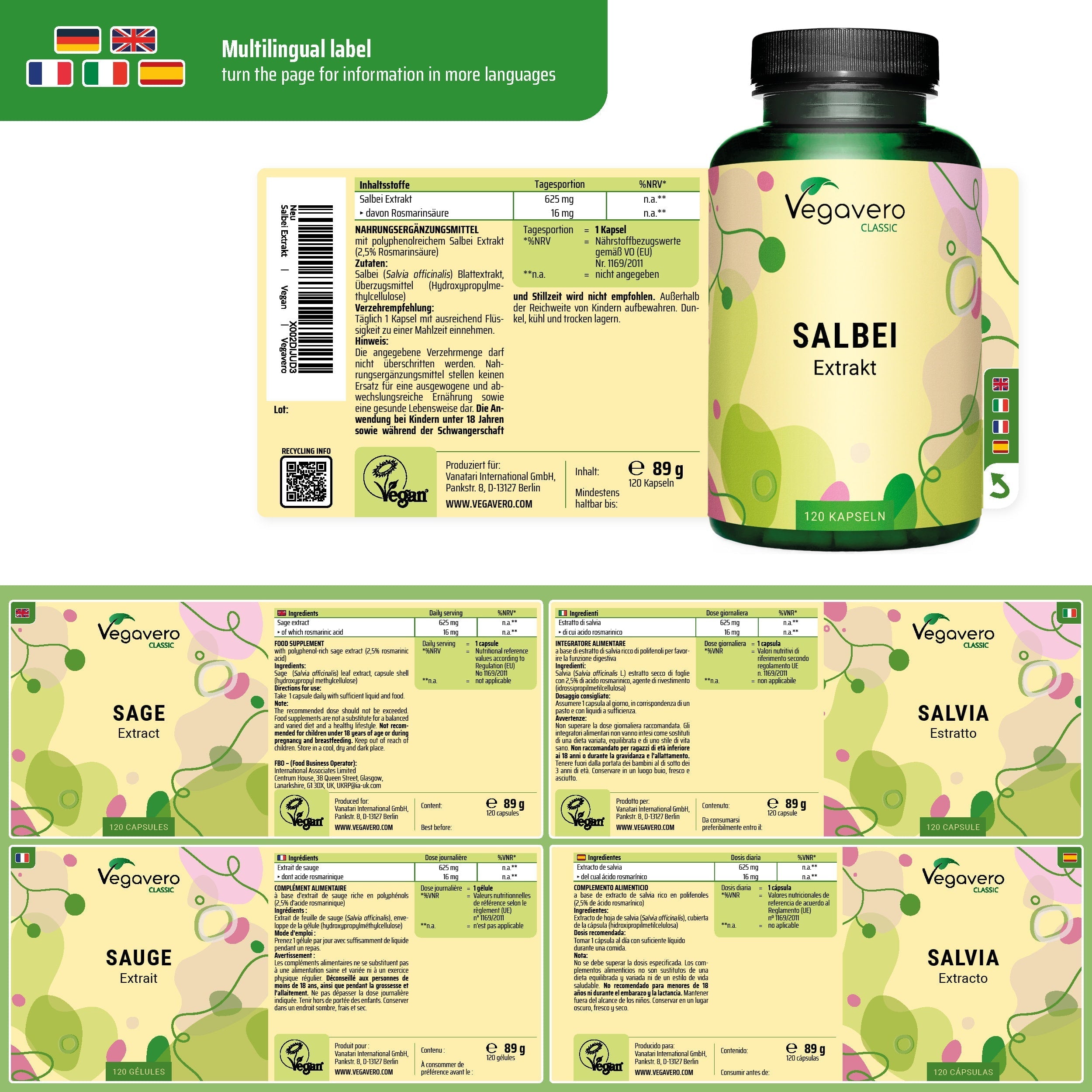 Salbei Extrakt Kapseln