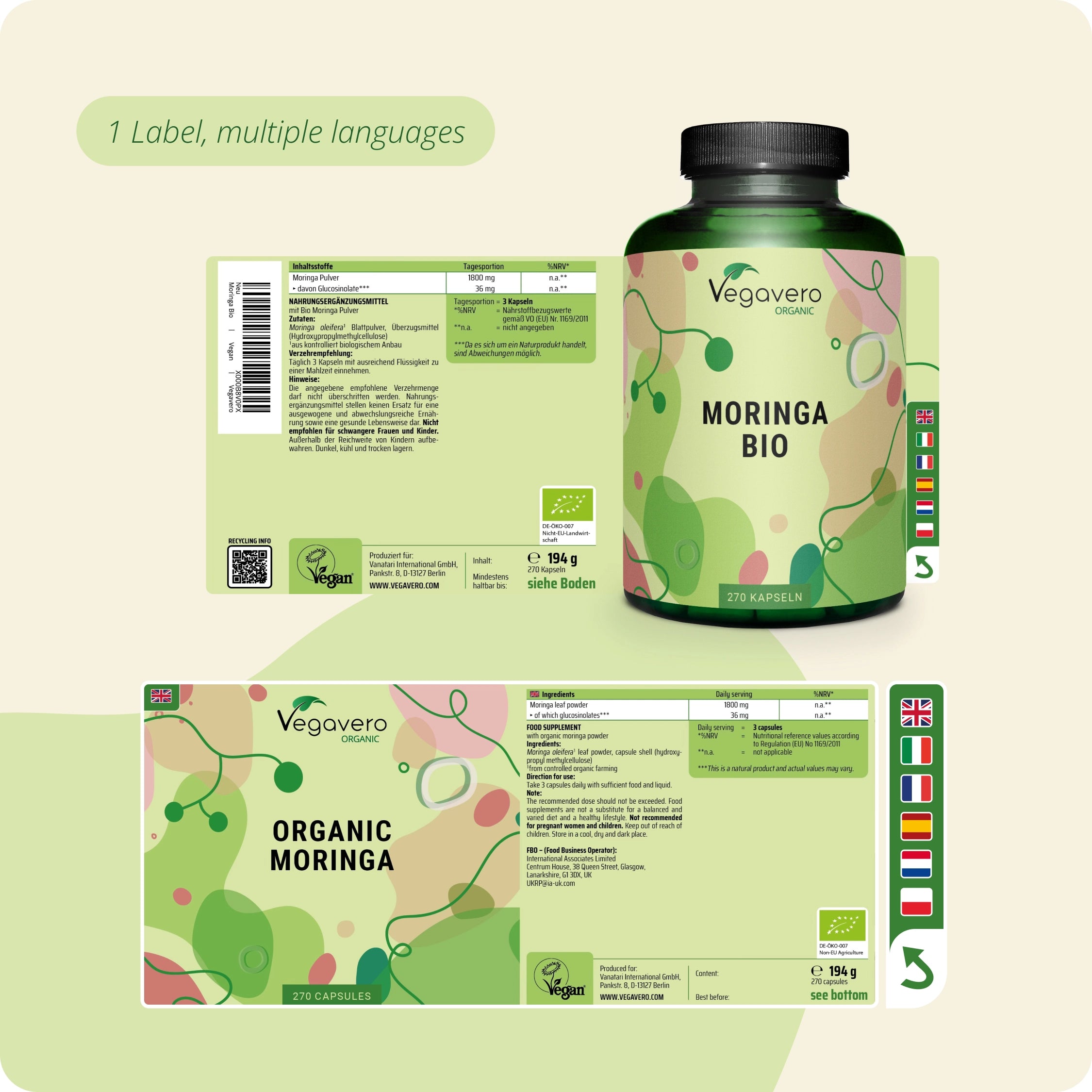 Moringa Oleifera Kapseln Bio