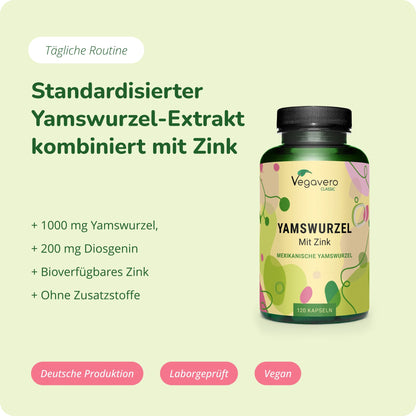 Yamswurzel + Zink Kapseln