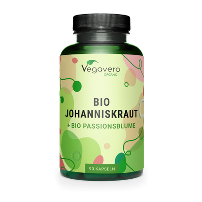 St. John's Wort + Passion Flower Capsules Organic
