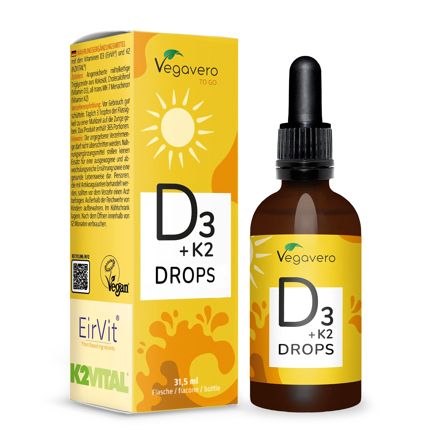 Vitamin D3 + K2 Tropfen