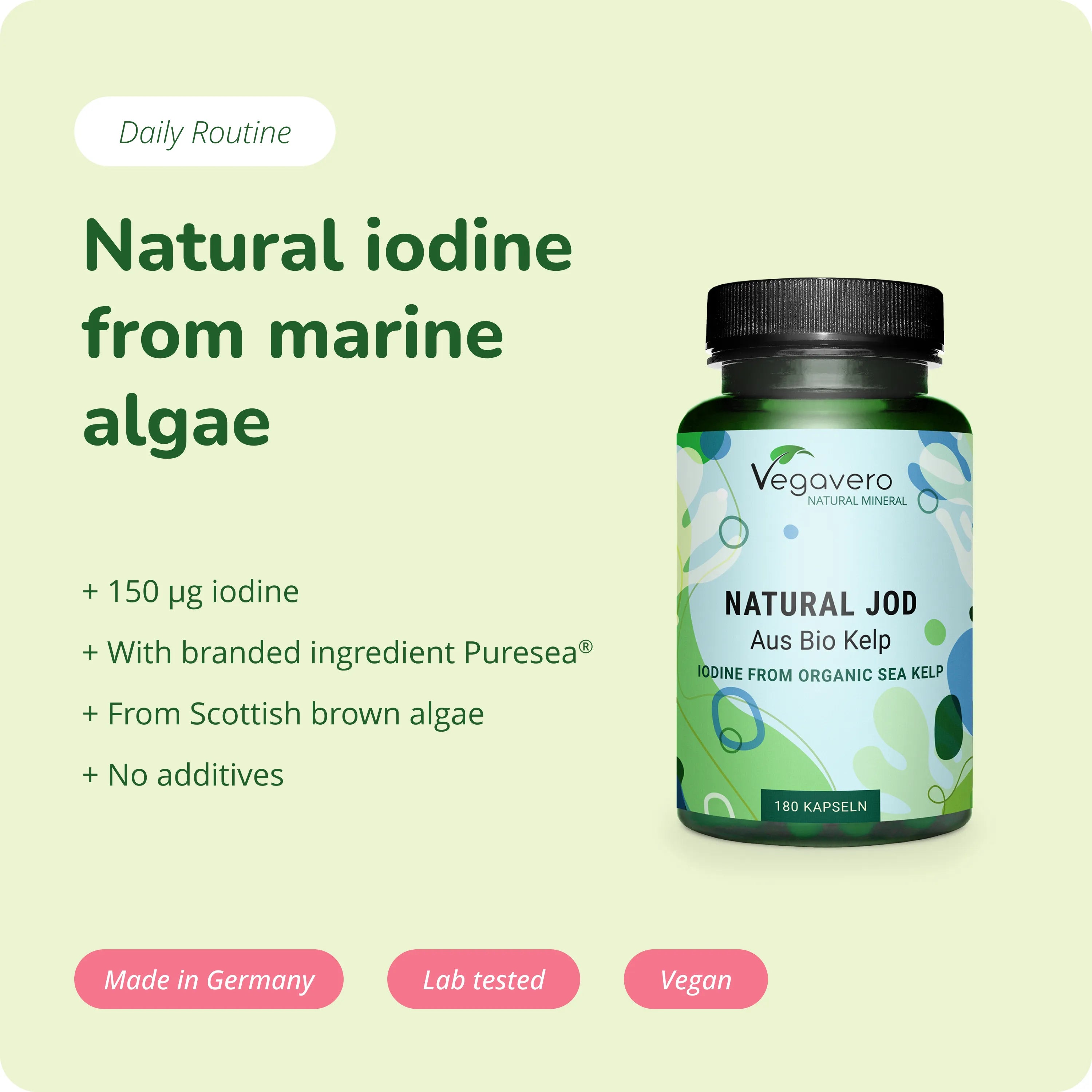 Natürliches Jod Kapseln Bio