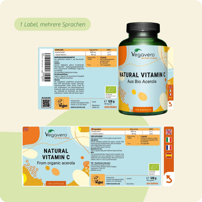 Natürliches Vitamin C Kapseln Bio