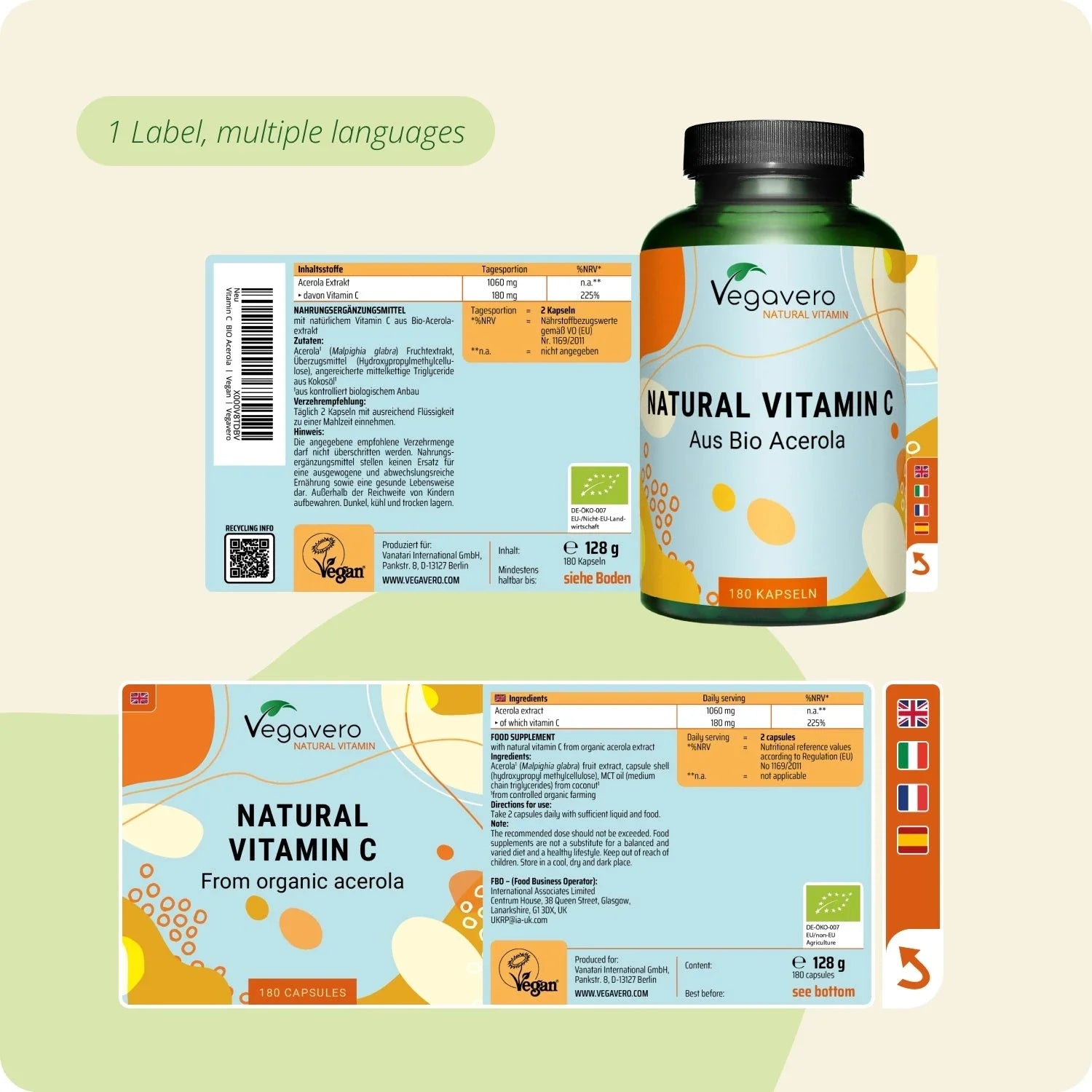 Natürliches Vitamin C Kapseln Bio