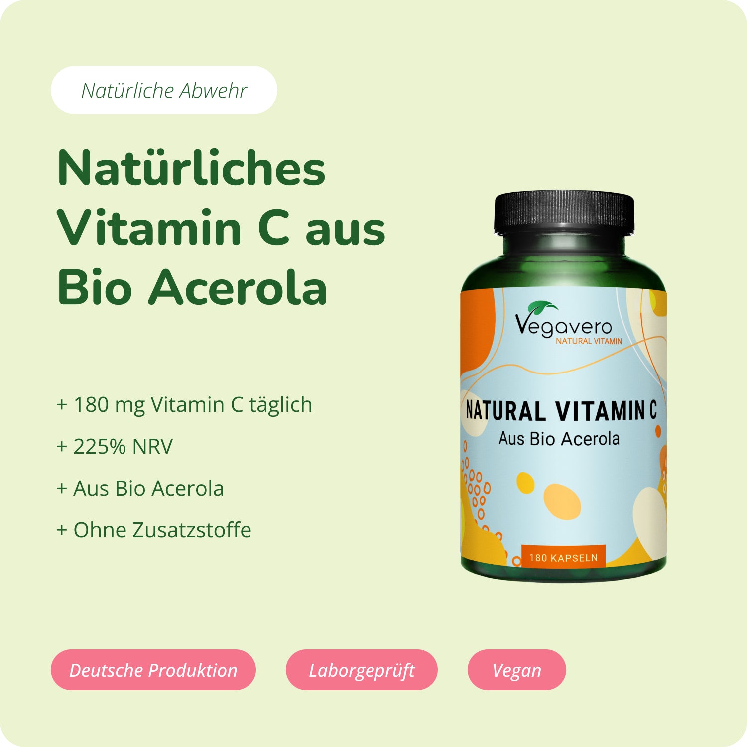 Natürliches Vitamin C Kapseln Bio