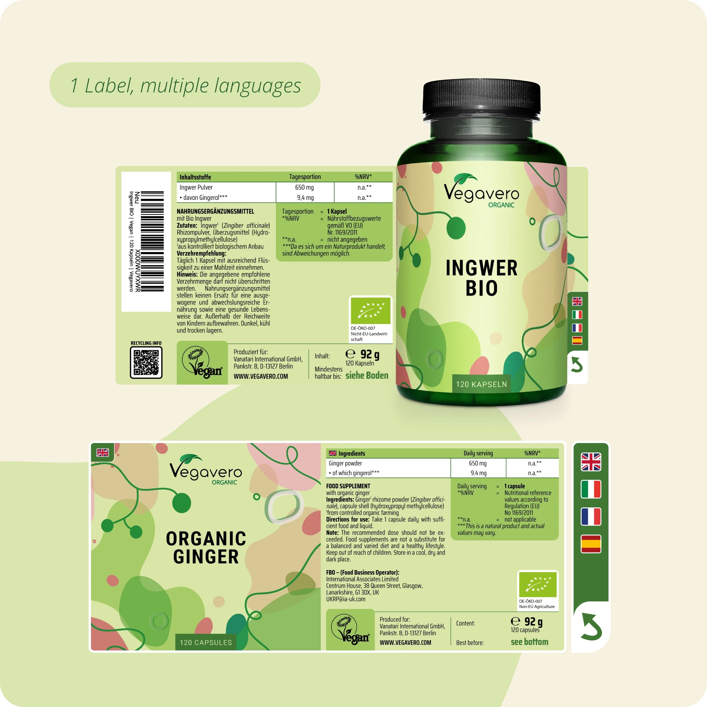 Ingwer Kapseln Bio