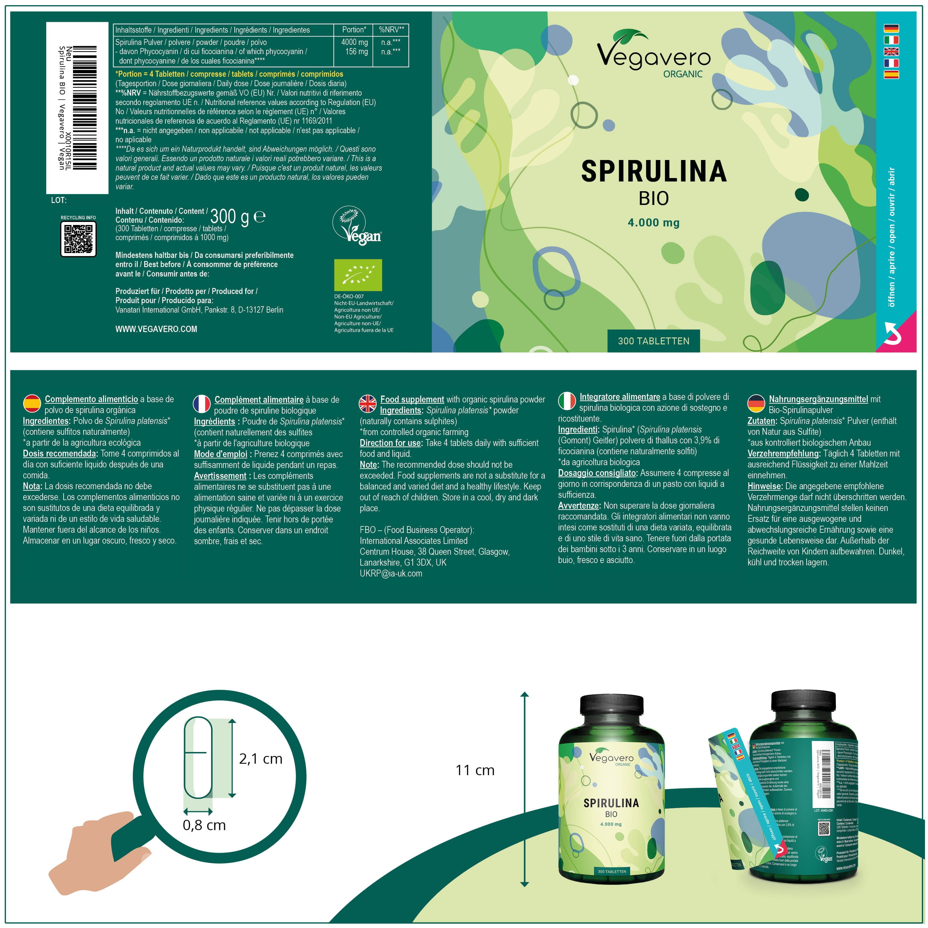 Spirulina Tabletten Bio