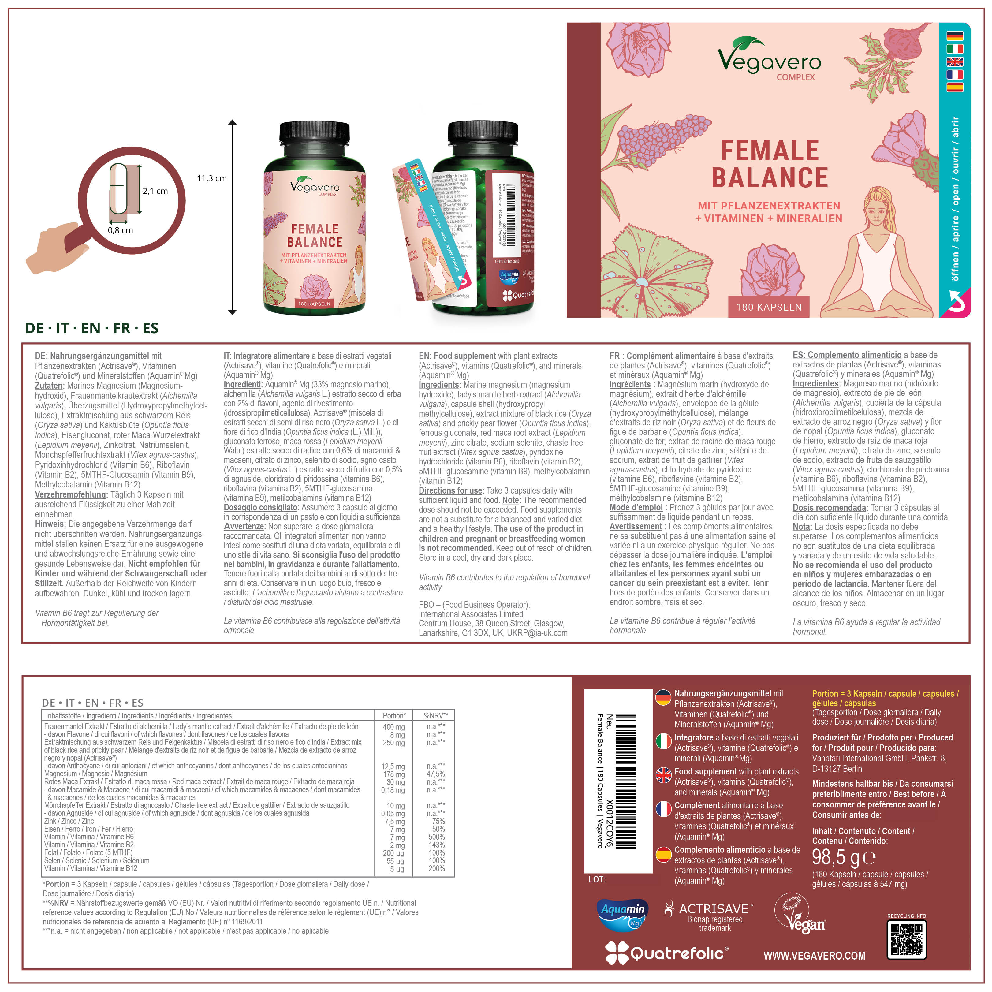 Female Balance Complex Kapseln