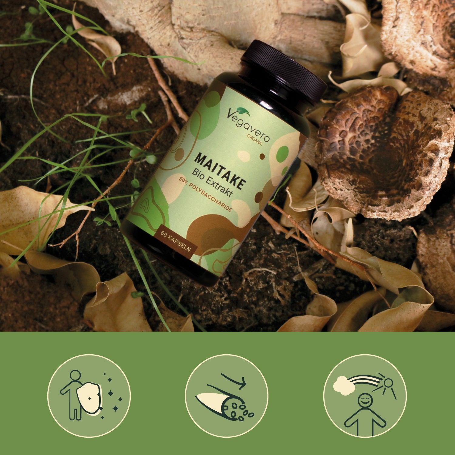 Maitake Extrakt Kapseln Bio