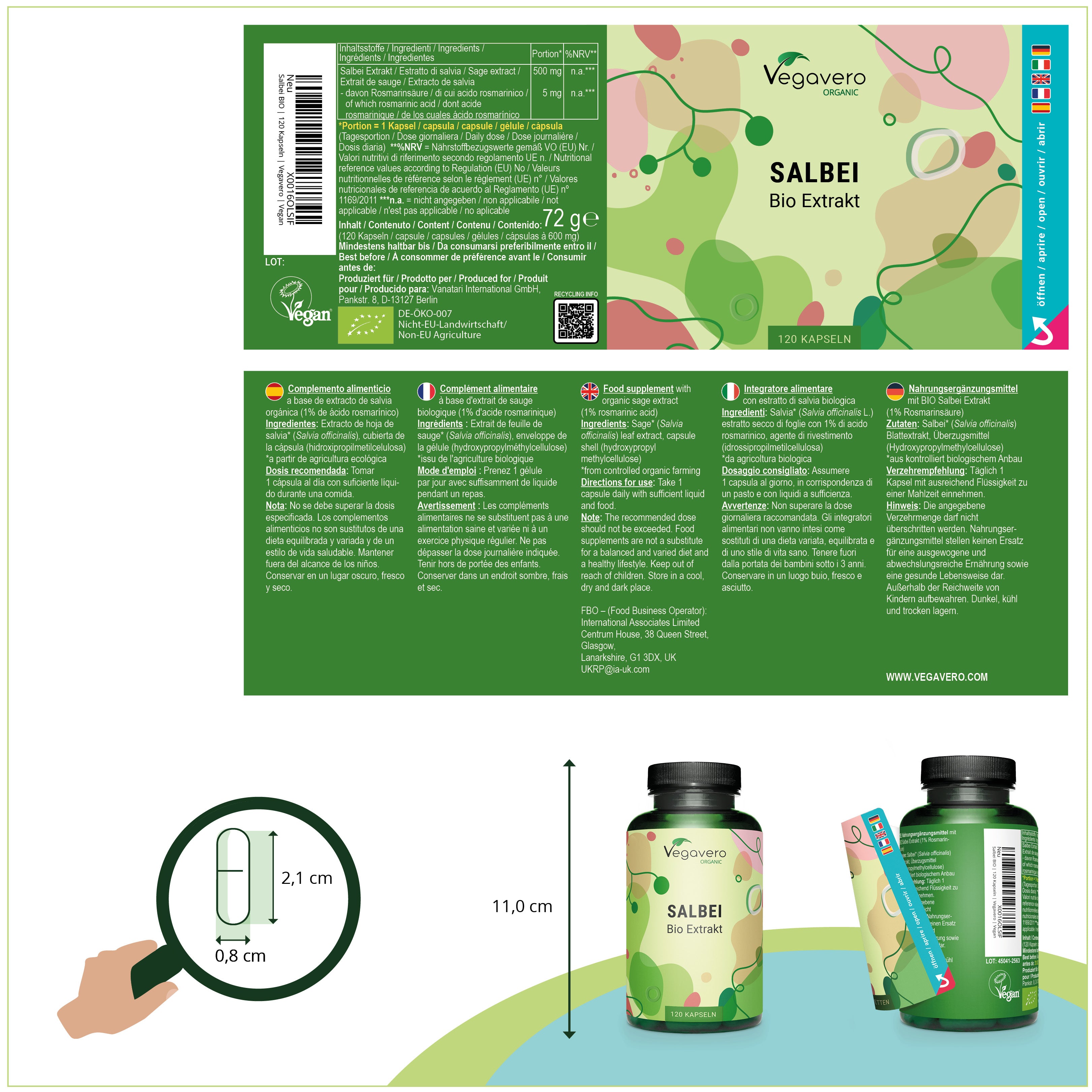 Salbei Extrakt Kapseln Bio