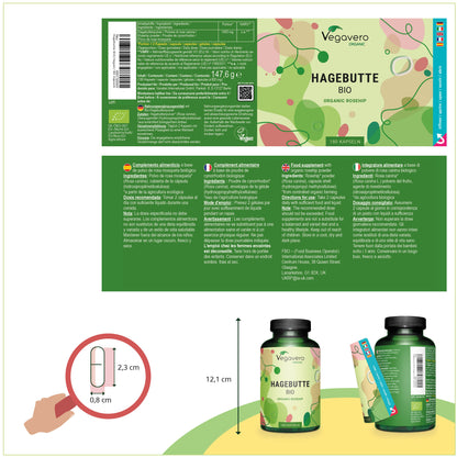 Hagebutte Kapseln Bio