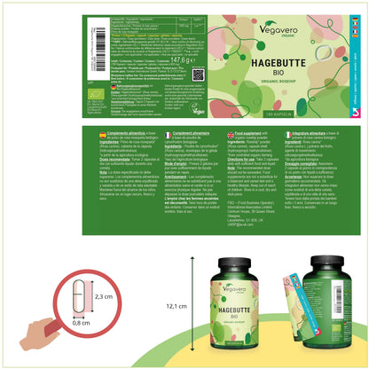 Hagebutte Kapseln Bio
