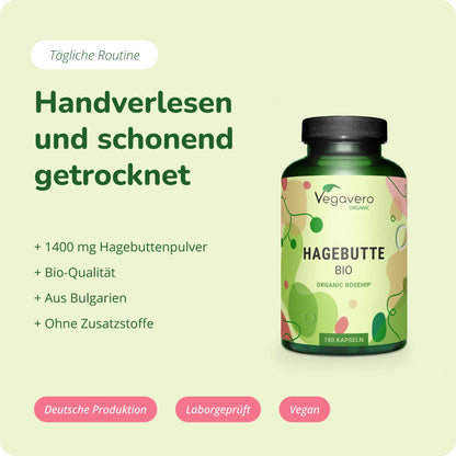 Hagebutte Kapseln Bio