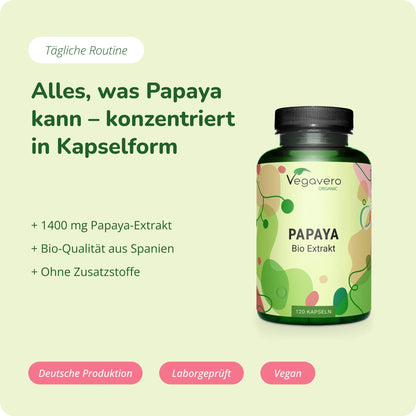 Papaya Extrakt Kapseln Bio