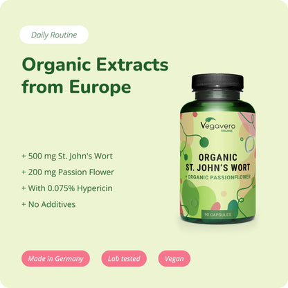 Johanniskraut + Passionsblume Kapseln Bio