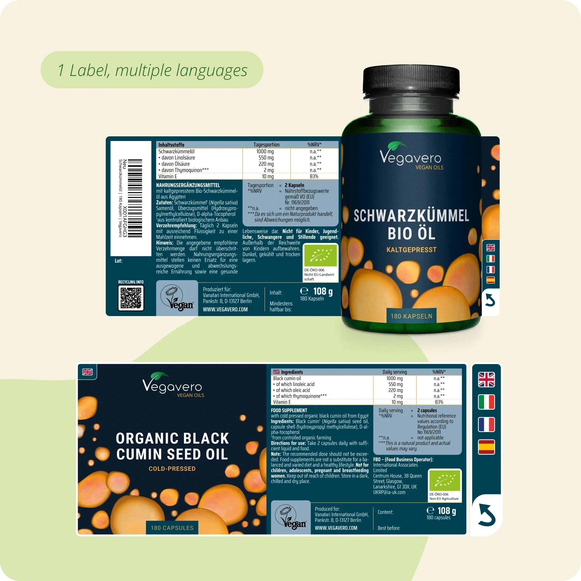 Schwarzkümmel Samenöl Kapseln Bio