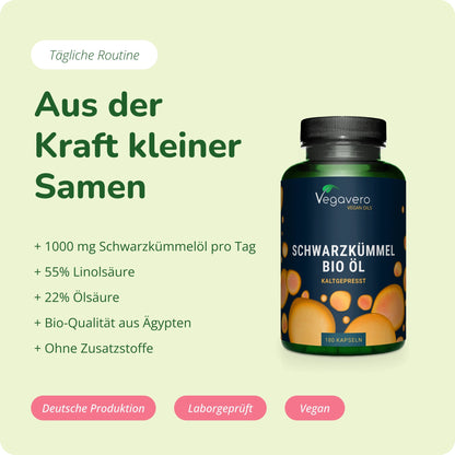 Schwarzkümmel Samenöl Kapseln Bio