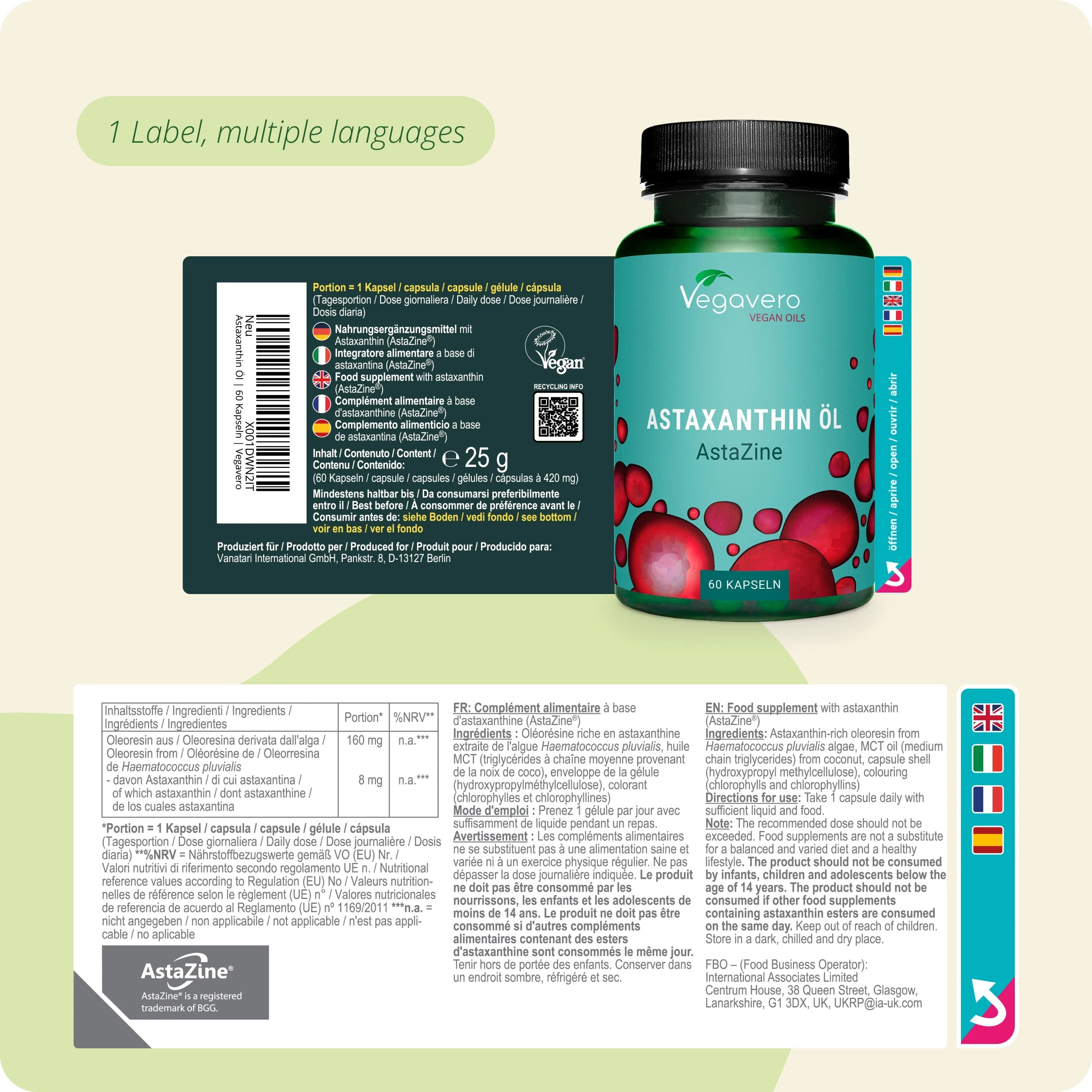 Astaxanthin Öl Kapseln