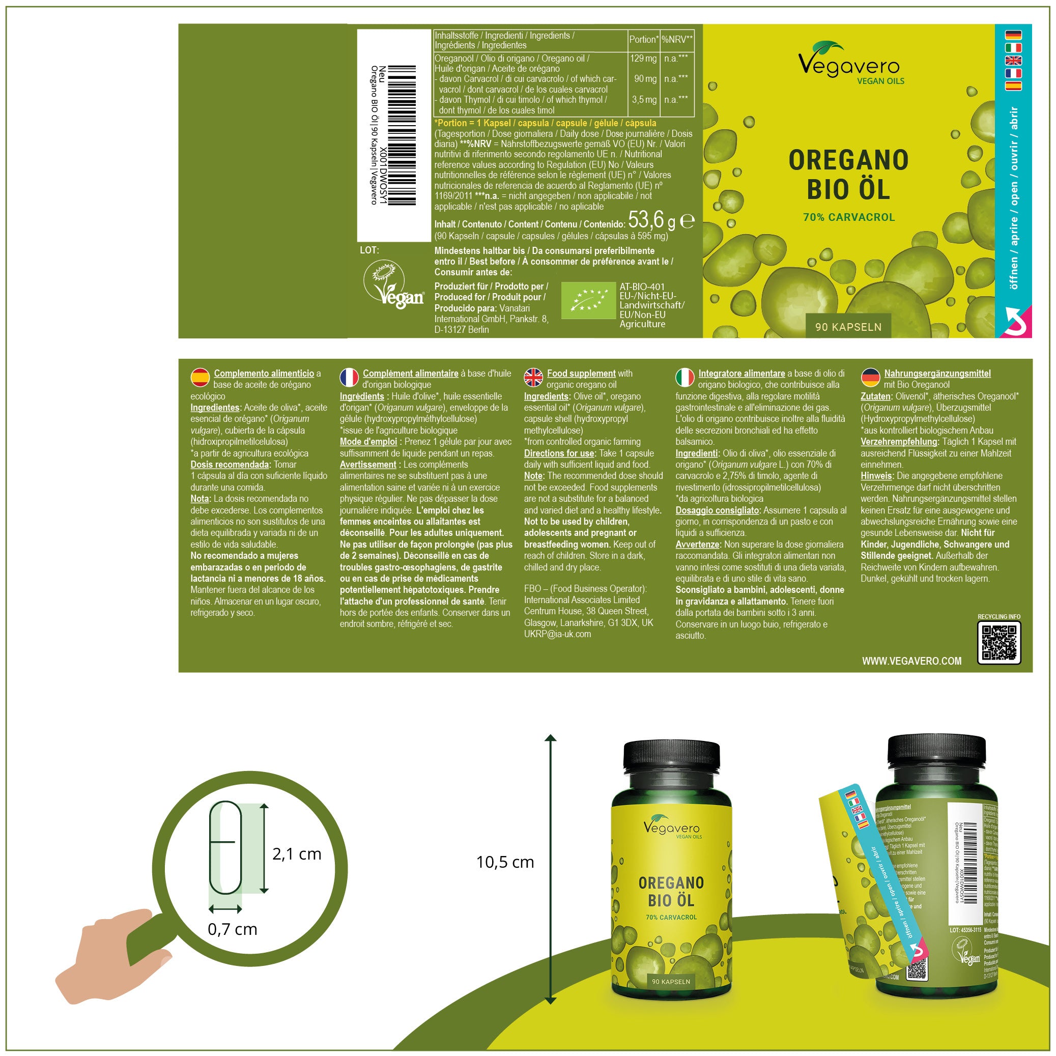 Oregano Öl Kapseln Bio