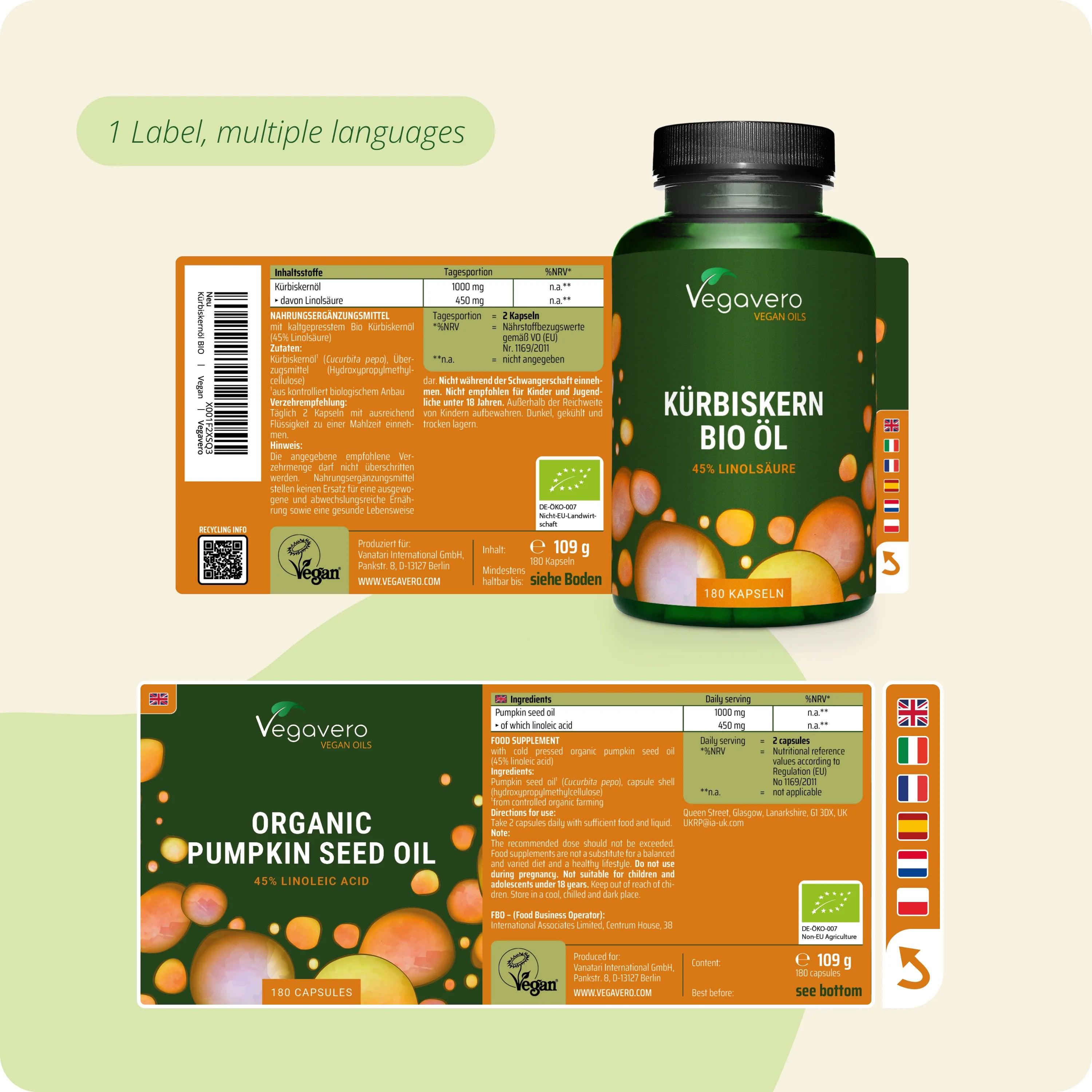 Kürbiskernöl Kapseln Bio