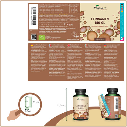 Flaxseed Oil Capsules Organic