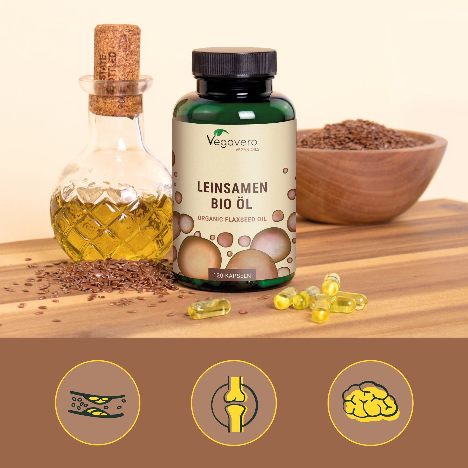 Flaxseed Oil Capsules Organic