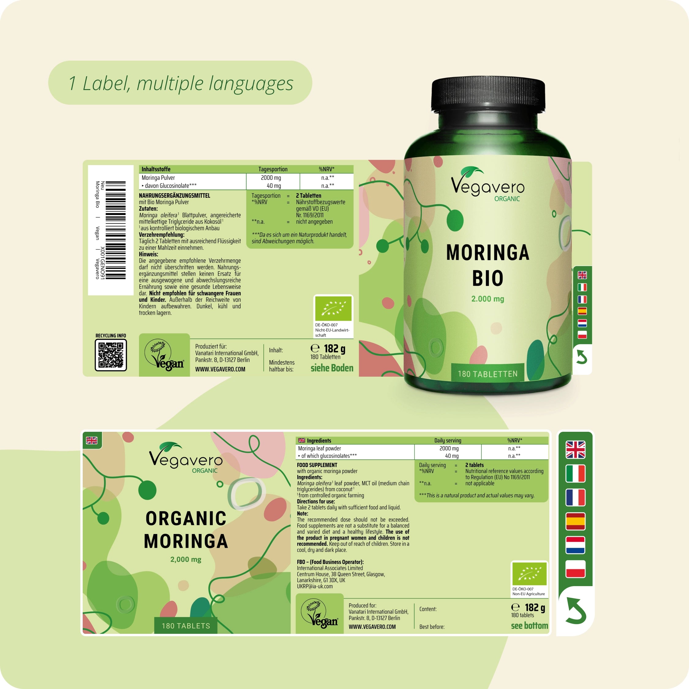 Moringa Oleifera Tabletten Bio