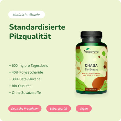 Chaga Extrakt Kapseln Bio