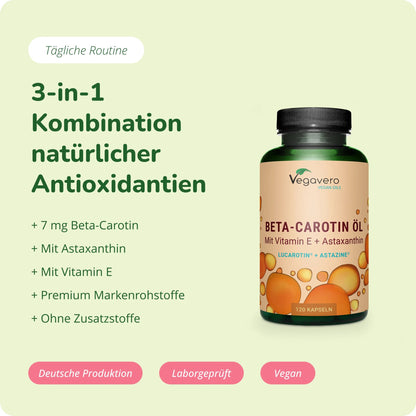 Beta‑Carotin Plus Öl Kapseln