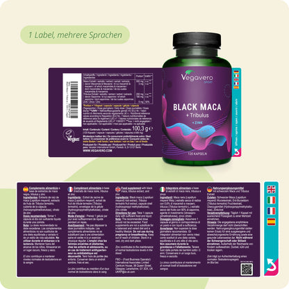Black Maca + Tribulus Kapseln