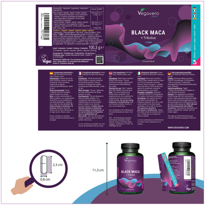 Black Maca + Tribulus Capsules