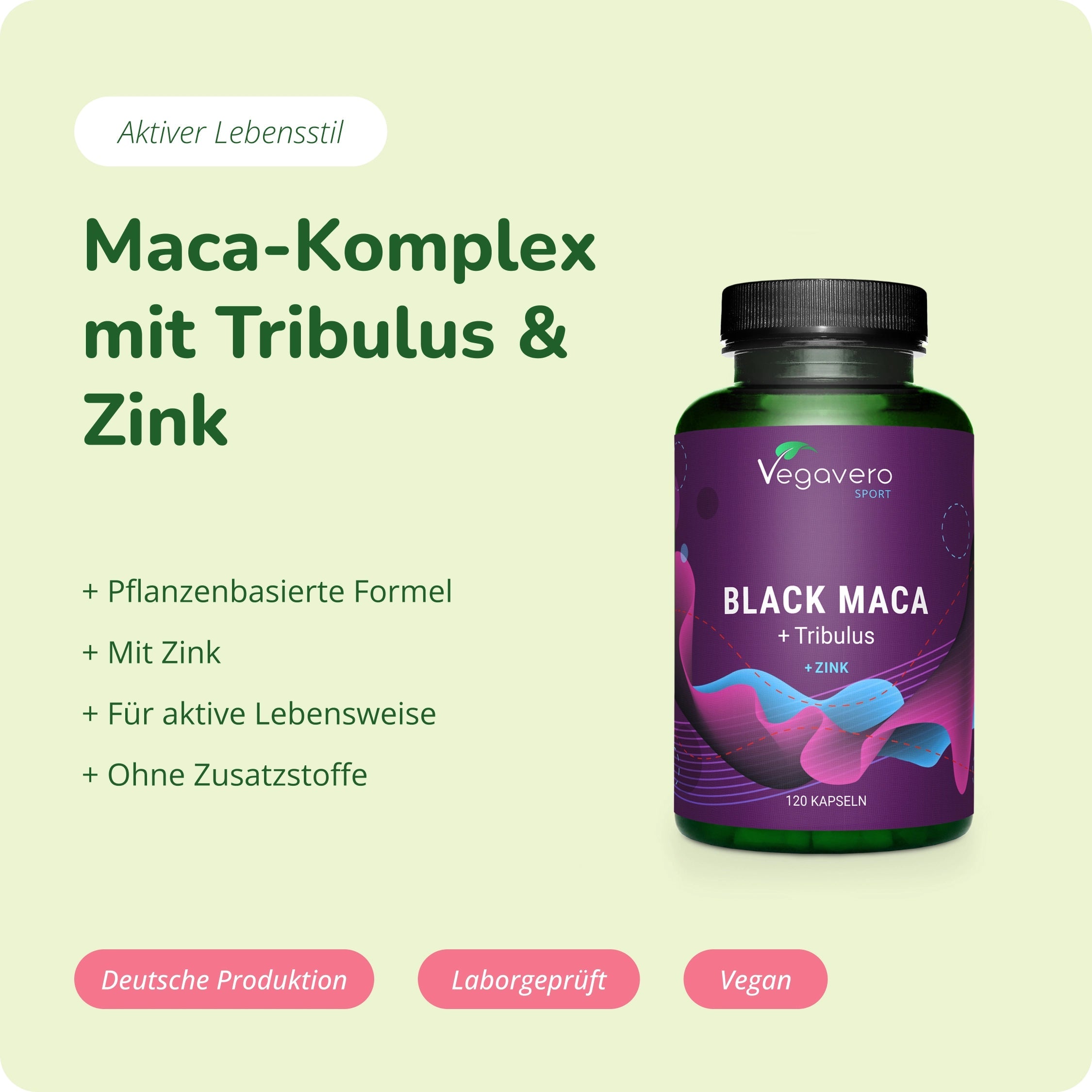 Black Maca + Tribulus Kapseln