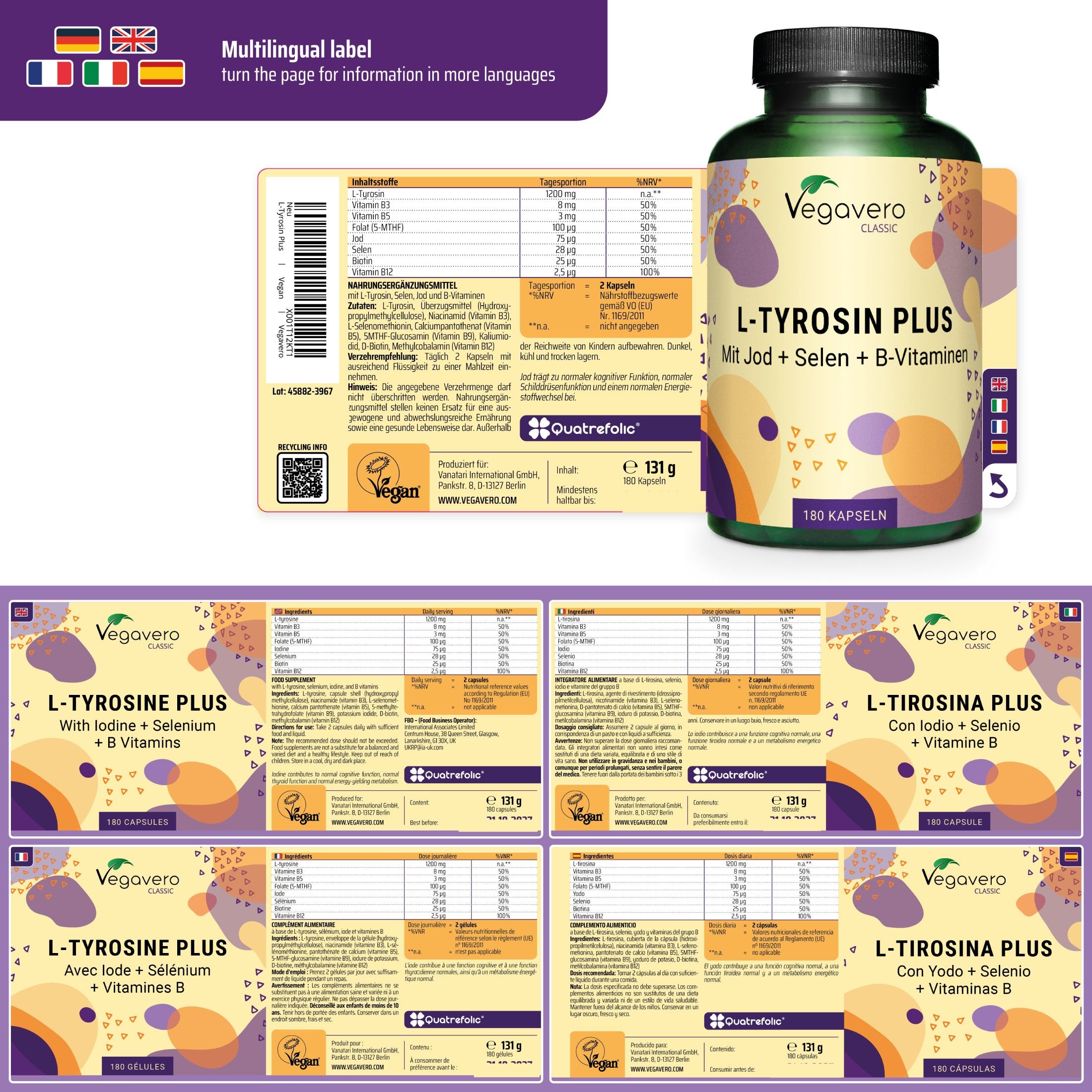 L-Tyrosine Plus Capsules