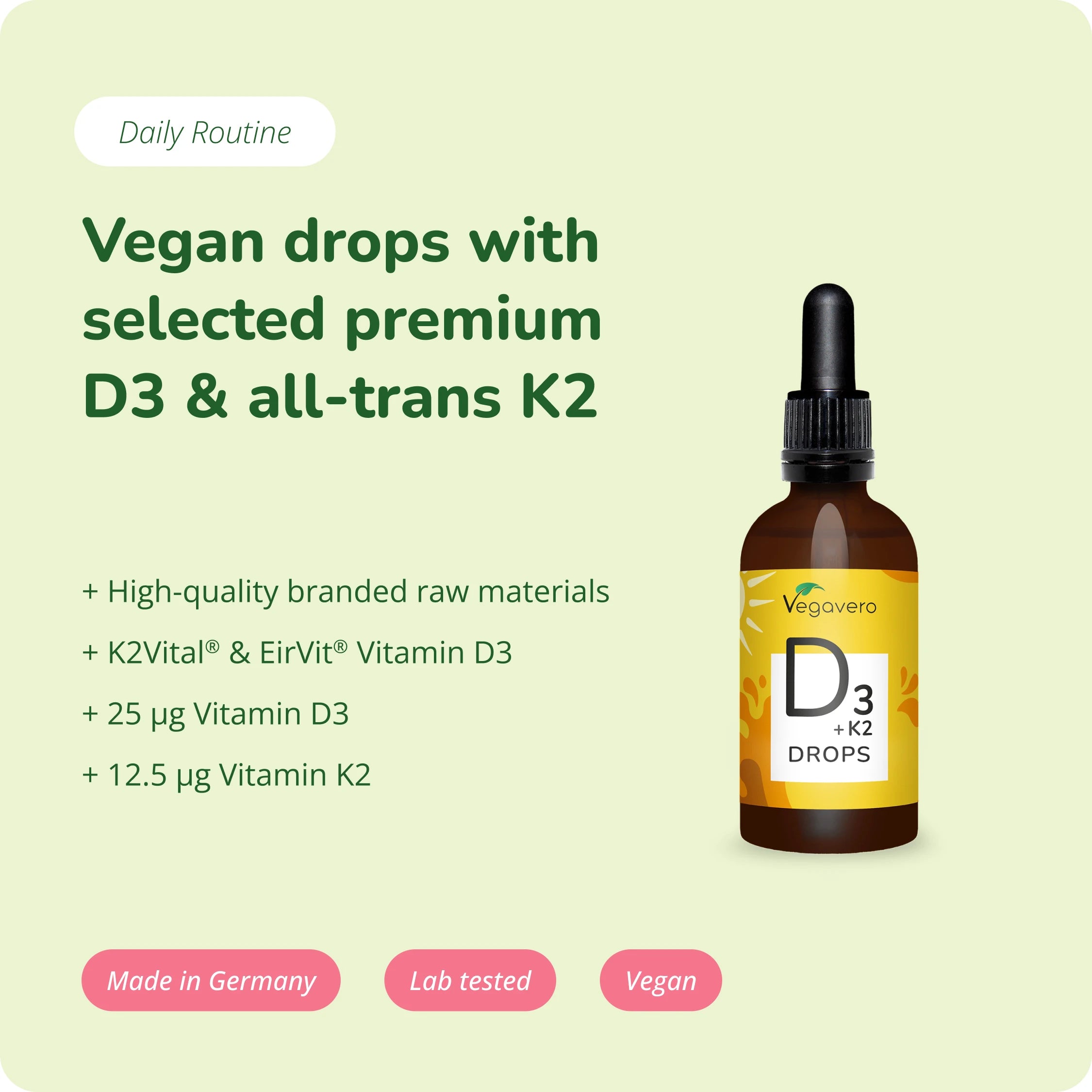 Vitamin D3 + K2 Tropfen