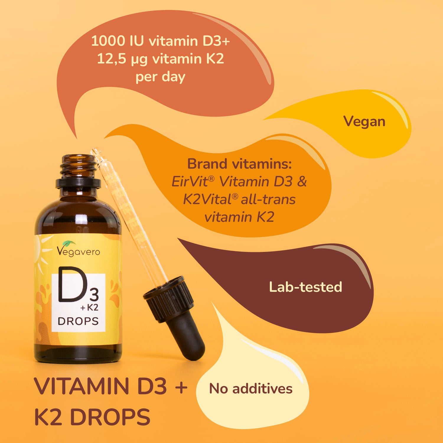 Vitamin D3 + K2 Tropfen
